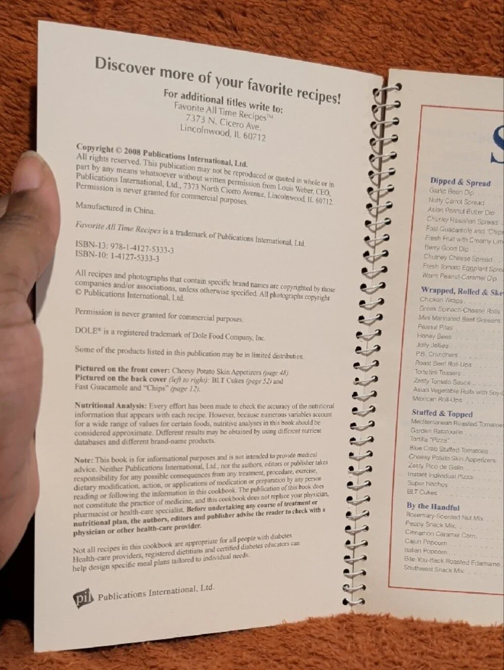 Publications International, Ltd. spiral bound